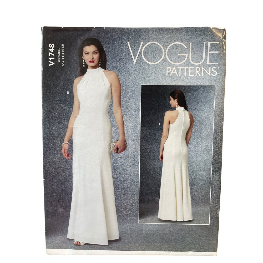 Vogue V1748 Misses' Special Occasion Dress Size 4-12 Modern Pattern